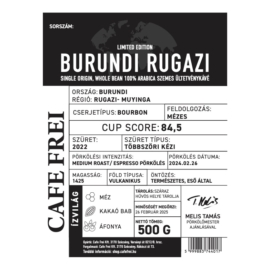 Burundi Rugazi single origin, 100% arabica szemes ültetvénykávé - 500g