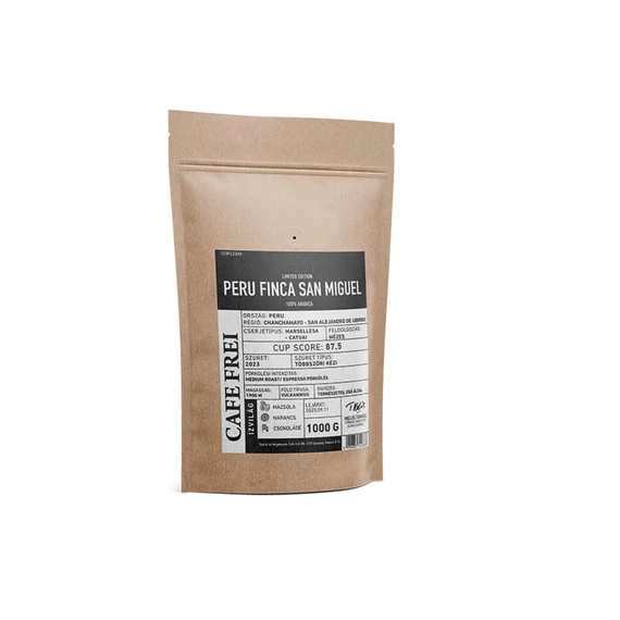 Peru Finca San Miguel - szemes ültetvénykávé - limitált kiadás - 1000g