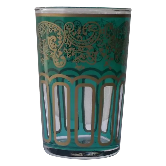 Arab üvegpohár készlet - különböző színekben - 6 db-os